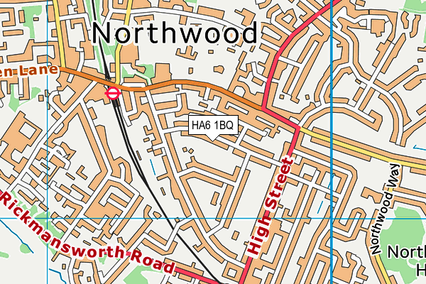 HA6 1BQ map - OS VectorMap District (Ordnance Survey) HA6 1BQ map - OS VectorMap District (Ordnance Survey)