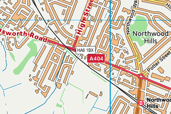 HA6 1BX map - OS VectorMap District (Ordnance Survey) HA6 1BX map - OS VectorMap District (Ordnance Survey)