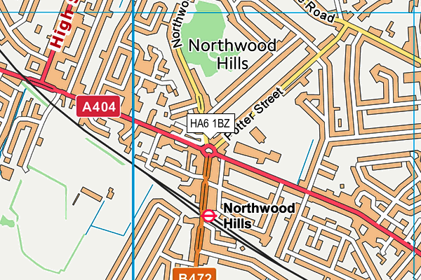 HA6 1BZ map - OS VectorMap District (Ordnance Survey) HA6 1BZ map - OS VectorMap District (Ordnance Survey)