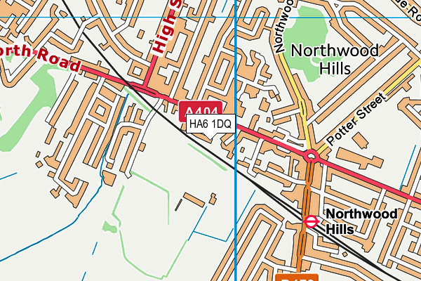 HA6 1DQ map - OS VectorMap District (Ordnance Survey) HA6 1DQ map - OS VectorMap District (Ordnance Survey)