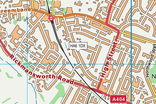 HA6 1DX map - OS VectorMap District (Ordnance Survey) HA6 1DX map - OS VectorMap District (Ordnance Survey)