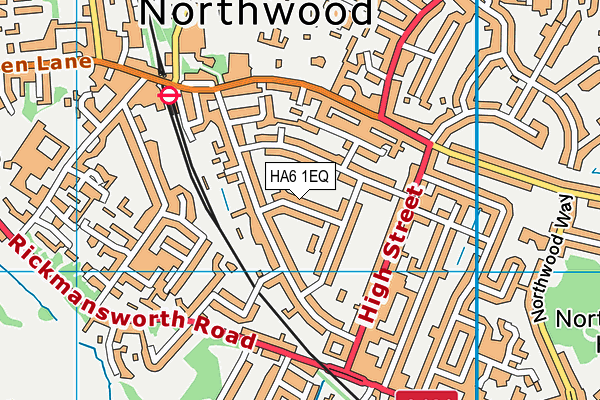 HA6 1EQ map - OS VectorMap District (Ordnance Survey)