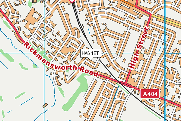 HA6 1ET map - OS VectorMap District (Ordnance Survey) HA6 1ET map - OS VectorMap District (Ordnance Survey)