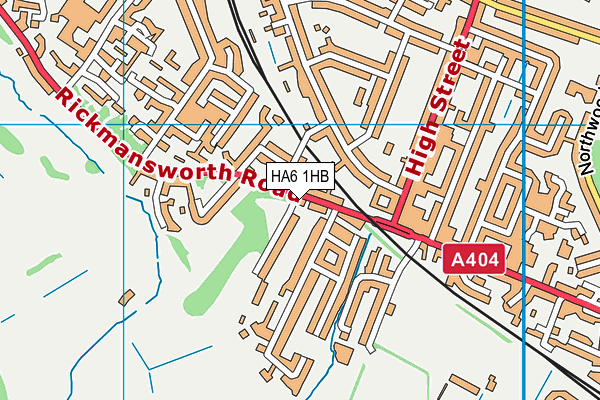 HA6 1HB map - OS VectorMap District (Ordnance Survey) HA6 1HB map - OS VectorMap District (Ordnance Survey)