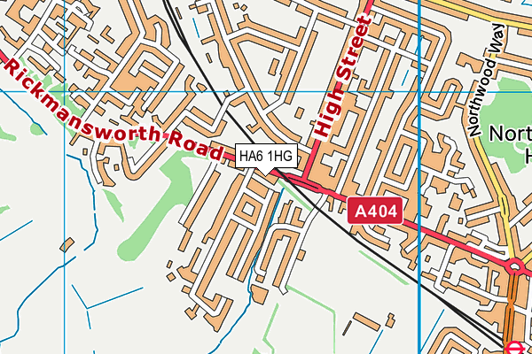 HA6 1HG map - OS VectorMap District (Ordnance Survey) HA6 1HG map - OS VectorMap District (Ordnance Survey)