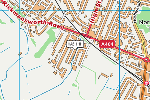 HA6 1HH map - OS VectorMap District (Ordnance Survey) HA6 1HH map - OS VectorMap District (Ordnance Survey)