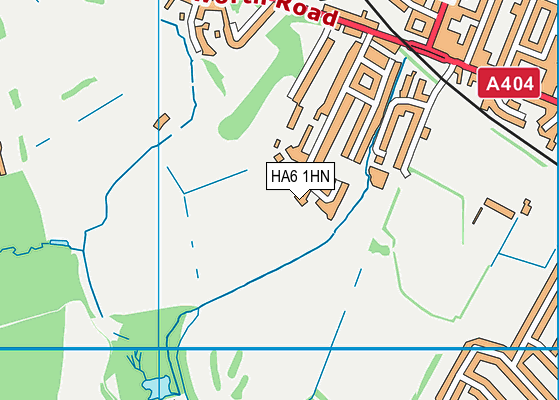 HA6 1HN map - OS VectorMap District (Ordnance Survey) HA6 1HN map - OS VectorMap District (Ordnance Survey)