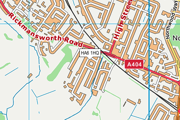 HA6 1HQ map - OS VectorMap District (Ordnance Survey) HA6 1HQ map - OS VectorMap District (Ordnance Survey)