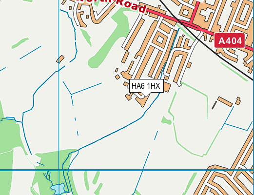 HA6 1HX map - OS VectorMap District (Ordnance Survey) HA6 1HX map - OS VectorMap District (Ordnance Survey)