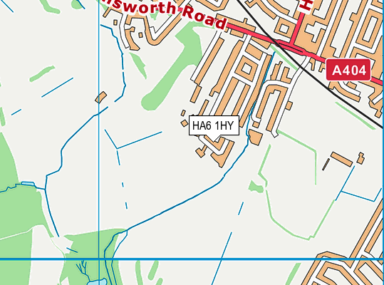 HA6 1HY map - OS VectorMap District (Ordnance Survey) HA6 1HY map - OS VectorMap District (Ordnance Survey)