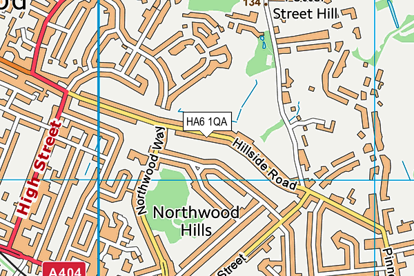 HA6 1QA map - OS VectorMap District (Ordnance Survey) HA6 1QA map - OS VectorMap District (Ordnance Survey)