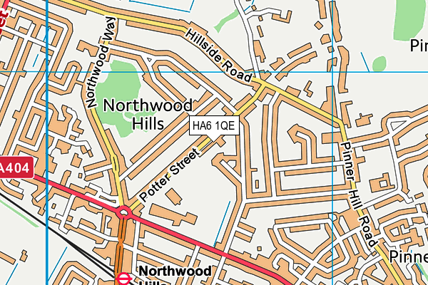 HA6 1QE map - OS VectorMap District (Ordnance Survey) HA6 1QE map - OS VectorMap District (Ordnance Survey)