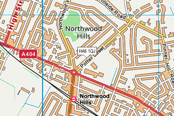HA6 1QJ map - OS VectorMap District (Ordnance Survey) HA6 1QJ map - OS VectorMap District (Ordnance Survey)