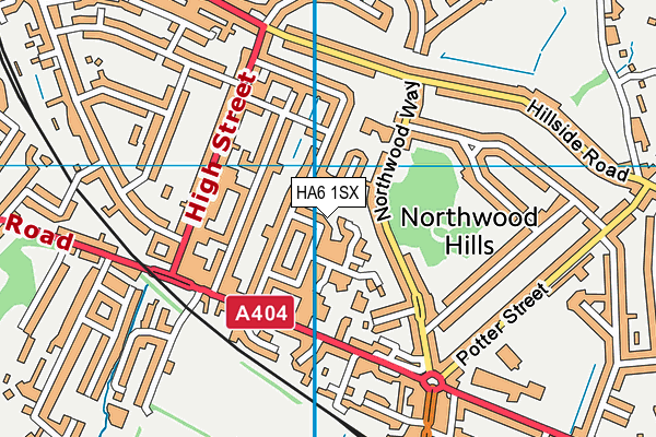 HA6 1SX map - OS VectorMap District (Ordnance Survey) HA6 1SX map - OS VectorMap District (Ordnance Survey)