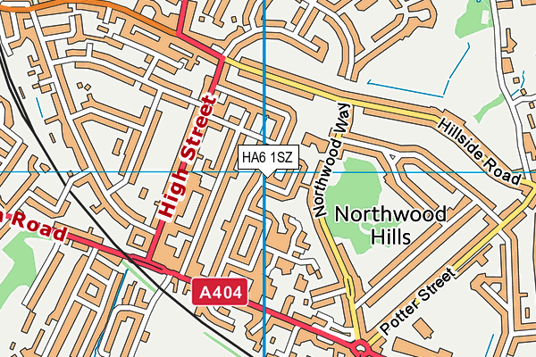 HA6 1SZ map - OS VectorMap District (Ordnance Survey) HA6 1SZ map - OS VectorMap District (Ordnance Survey)