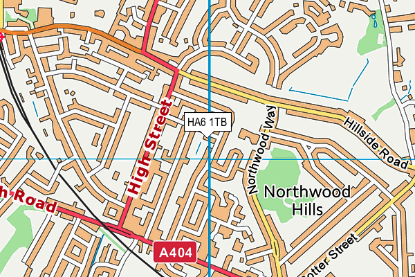 HA6 1TB map - OS VectorMap District (Ordnance Survey) HA6 1TB map - OS VectorMap District (Ordnance Survey)