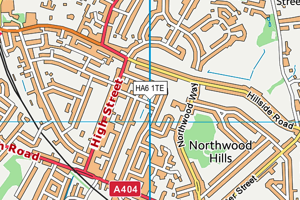 HA6 1TE map - OS VectorMap District (Ordnance Survey) HA6 1TE map - OS VectorMap District (Ordnance Survey)