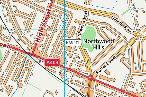 HA6 1TL map - OS VectorMap District (Ordnance Survey) HA6 1TL map - OS VectorMap District (Ordnance Survey)