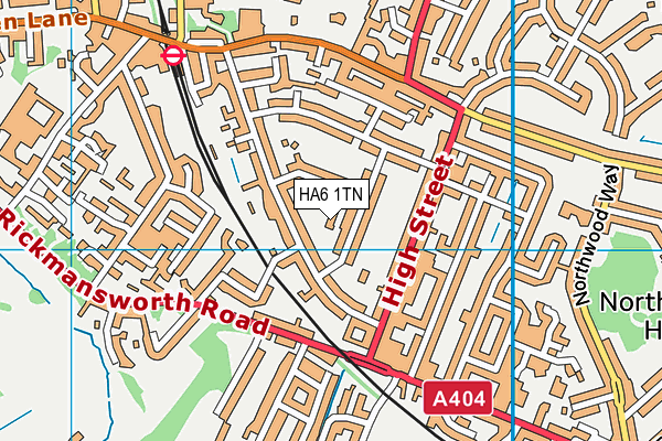 HA6 1TN map - OS VectorMap District (Ordnance Survey) HA6 1TN map - OS VectorMap District (Ordnance Survey)