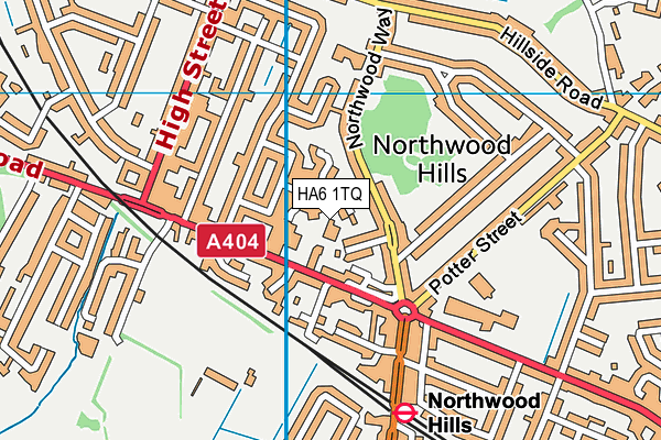 HA6 1TQ map - OS VectorMap District (Ordnance Survey) HA6 1TQ map - OS VectorMap District (Ordnance Survey)