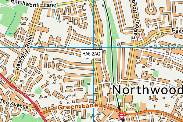 HA6 2AQ map - OS VectorMap District (Ordnance Survey) HA6 2AQ map - OS VectorMap District (Ordnance Survey)