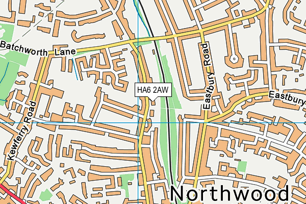 HA6 2AW map - OS VectorMap District (Ordnance Survey) HA6 2AW map - OS VectorMap District (Ordnance Survey)