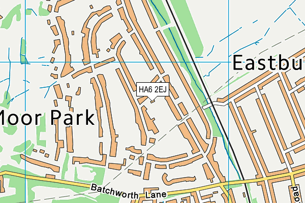 HA6 2EJ map - OS VectorMap District (Ordnance Survey) HA6 2EJ map - OS VectorMap District (Ordnance Survey)