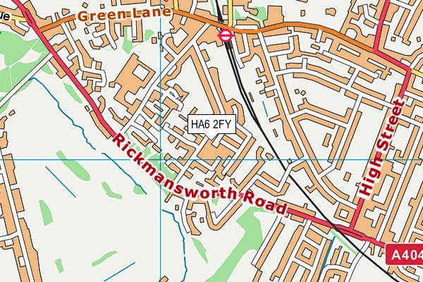 HA6 2FY map - OS VectorMap District (Ordnance Survey) HA6 2FY map - OS VectorMap District (Ordnance Survey)