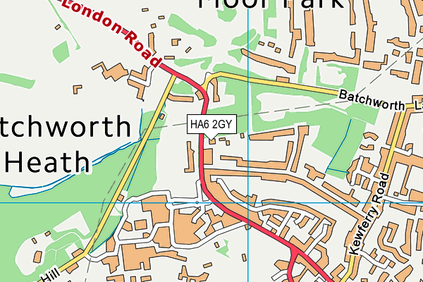 HA6 2GY map - OS VectorMap District (Ordnance Survey) HA6 2GY map - OS VectorMap District (Ordnance Survey)