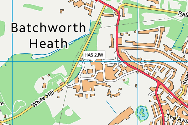 HA6 2JW map - OS VectorMap District (Ordnance Survey) HA6 2JW map - OS VectorMap District (Ordnance Survey)