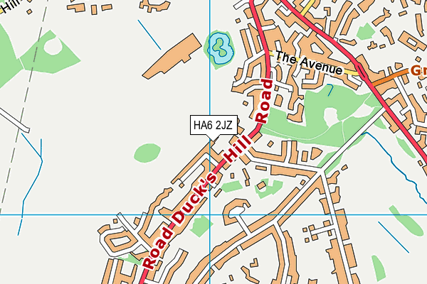 HA6 2JZ map - OS VectorMap District (Ordnance Survey) HA6 2JZ map - OS VectorMap District (Ordnance Survey)