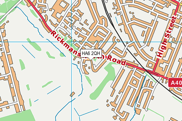HA6 2QH map - OS VectorMap District (Ordnance Survey) HA6 2QH map - OS VectorMap District (Ordnance Survey)