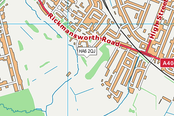 HA6 2QJ map - OS VectorMap District (Ordnance Survey) HA6 2QJ map - OS VectorMap District (Ordnance Survey)