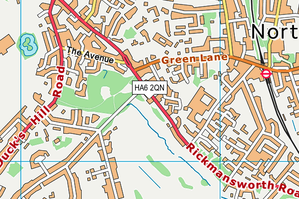 HA6 2QN map - OS VectorMap District (Ordnance Survey) HA6 2QN map - OS VectorMap District (Ordnance Survey)