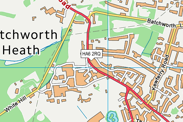 HA6 2RQ map - OS VectorMap District (Ordnance Survey) HA6 2RQ map - OS VectorMap District (Ordnance Survey)