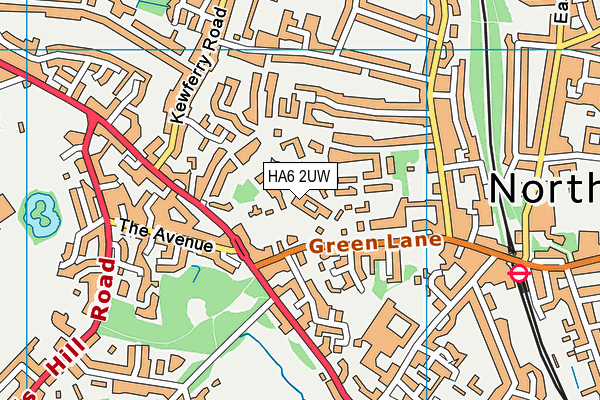 HA6 2UW map - OS VectorMap District (Ordnance Survey) HA6 2UW map - OS VectorMap District (Ordnance Survey)