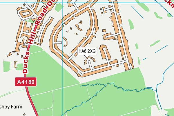 HA6 2XG map - OS VectorMap District (Ordnance Survey) HA6 2XG map - OS VectorMap District (Ordnance Survey)