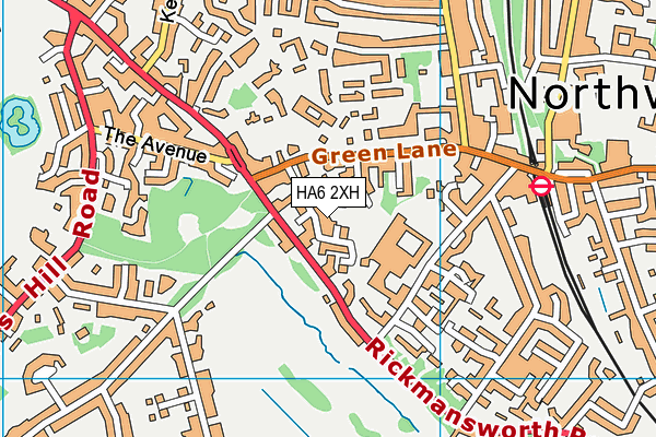 HA6 2XH map - OS VectorMap District (Ordnance Survey) HA6 2XH map - OS VectorMap District (Ordnance Survey)