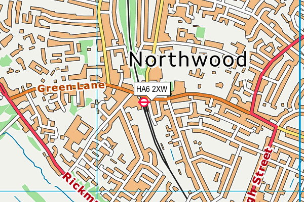 HA6 2XW map - OS VectorMap District (Ordnance Survey) HA6 2XW map - OS VectorMap District (Ordnance Survey)