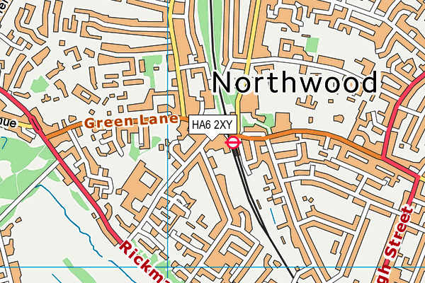 HA6 2XY map - OS VectorMap District (Ordnance Survey)