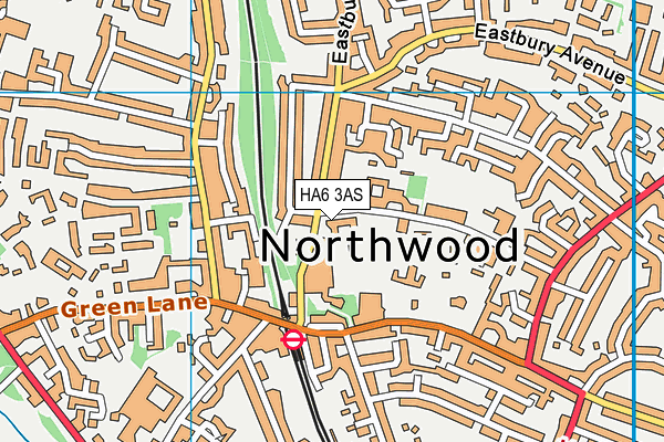 HA6 3AS map - OS VectorMap District (Ordnance Survey) HA6 3AS map - OS VectorMap District (Ordnance Survey)