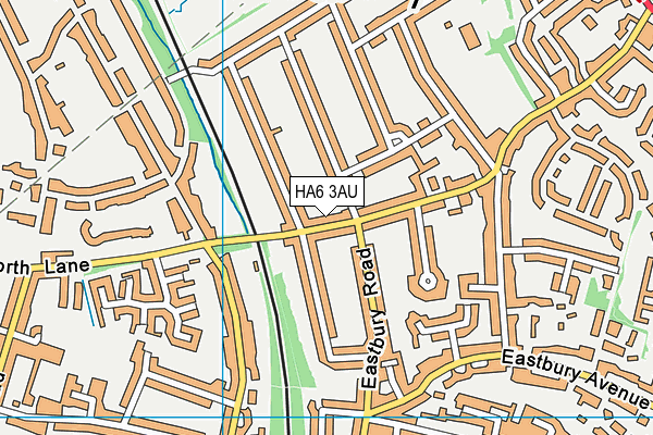 HA6 3AU map - OS VectorMap District (Ordnance Survey) HA6 3AU map - OS VectorMap District (Ordnance Survey)