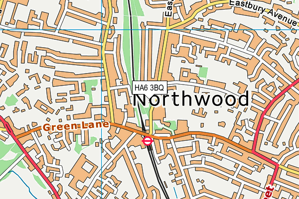 HA6 3BQ map - OS VectorMap District (Ordnance Survey) HA6 3BQ map - OS VectorMap District (Ordnance Survey)