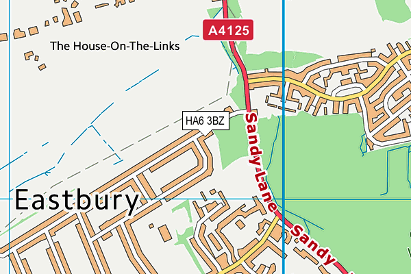 HA6 3BZ map - OS VectorMap District (Ordnance Survey) HA6 3BZ map - OS VectorMap District (Ordnance Survey)
