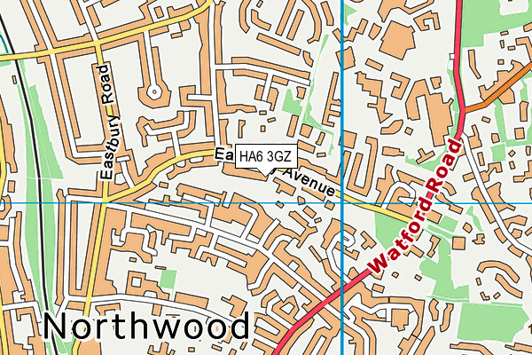 HA6 3GZ map - OS VectorMap District (Ordnance Survey) HA6 3GZ map - OS VectorMap District (Ordnance Survey)