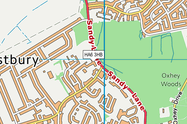 HA6 3HB map - OS VectorMap District (Ordnance Survey) HA6 3HB map - OS VectorMap District (Ordnance Survey)