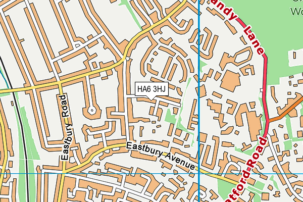 HA6 3HJ map - OS VectorMap District (Ordnance Survey) HA6 3HJ map - OS VectorMap District (Ordnance Survey)