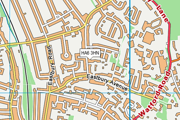 HA6 3HN map - OS VectorMap District (Ordnance Survey) HA6 3HN map - OS VectorMap District (Ordnance Survey)