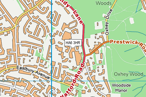 HA6 3HR map - OS VectorMap District (Ordnance Survey) HA6 3HR map - OS VectorMap District (Ordnance Survey)