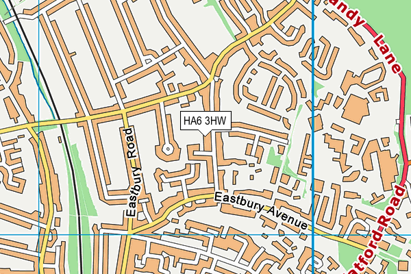 HA6 3HW map - OS VectorMap District (Ordnance Survey) HA6 3HW map - OS VectorMap District (Ordnance Survey)